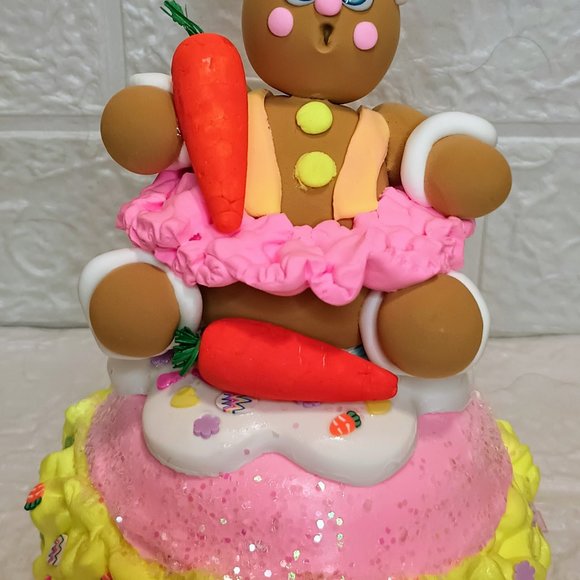 Easter Gingerbread Macaroon, Fake bake, Easter Bunny, Photo Prop, Easter Decor - Picture 6 of 7